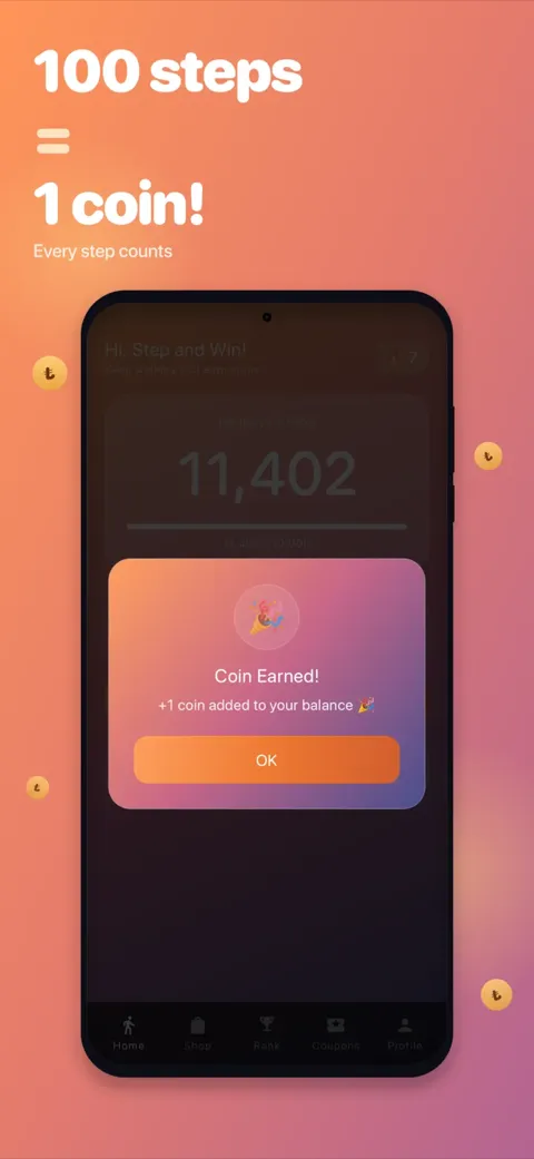 Step and Win: Walk to Earn - App screenshot